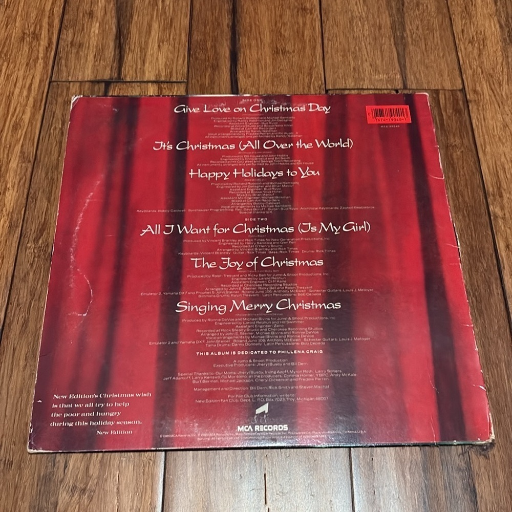 New Edition - “Christmas All Over The World” Vinyl LP - Picture 2 of 6